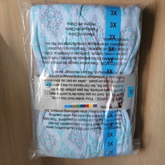 🛑 2 / $40 Sale! Carole Hochman Ladies' 4-piece Plus Pajama Set 3X NWT - Picture 7 of 9